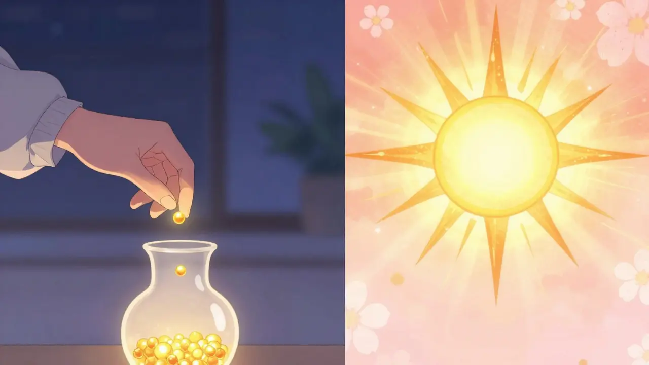 Conceptual shoujo manga art showing the transition from a dim spark to a golden sun via reverse dieting.